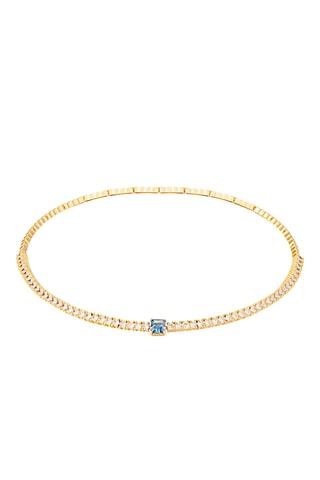 Colar Capri Forever Sapphire - Banhado a ouro amarelo e safira