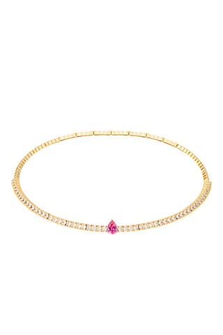 Colar Capri Forever Ruby - Banhado a ouro amarelo e rubis