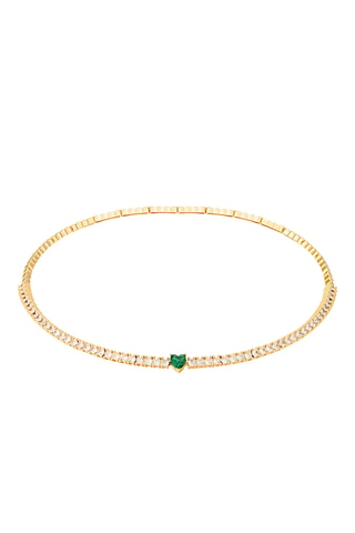 Colar Capri Forever Emerald - Banhado a ouro amarelo e esmeralda