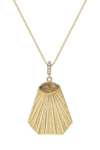 Colar Mayan Rays - Banhado a ouro amarelo