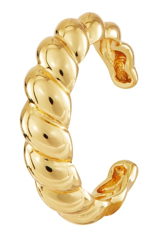 Earcuff The Hamptons - Banhado a ouro amarelo