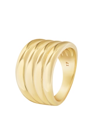 Anel Amalfi Coast - Banhado a ouro amarelo