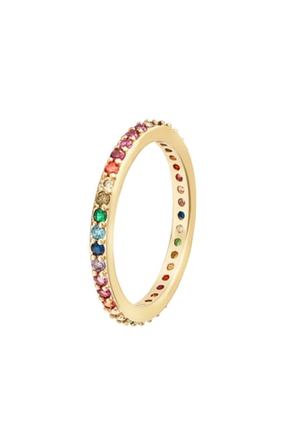 Anel Rainbow Dreams - Banhado a ouro amarelo