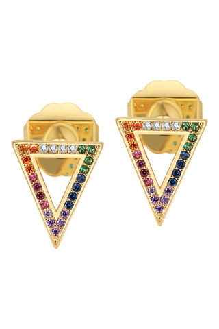 Brincos Boogie Nights - Banhado a ouro amarelo