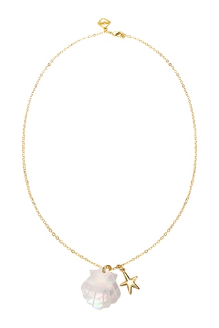 Colar The Shell Star - Banhado a ouro amarelo