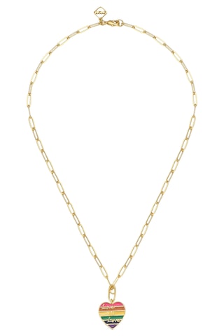 Colar Love Is Love - Banhado a ouro amarelo