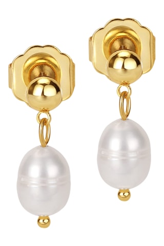 Brincos Eclipse Orbit - Banhado a ouro amarelo