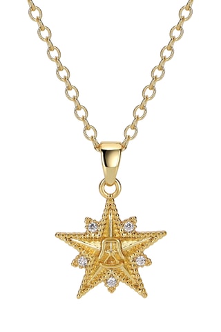 Colar Oracle Star - Banhado a ouro amarelo