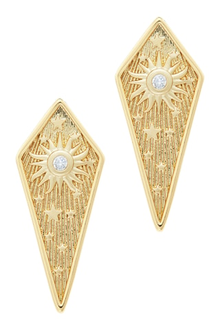 Brincos The Athena - Banhado a ouro amarelo
