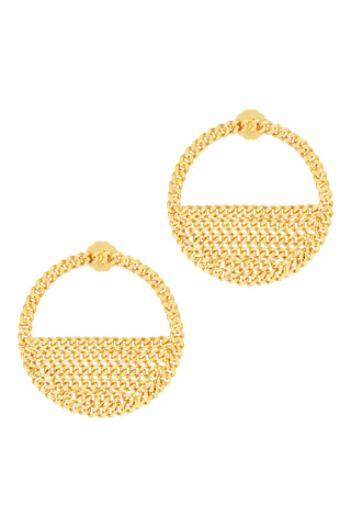 Brincos The Brooklyn - Banhado a ouro amarelo