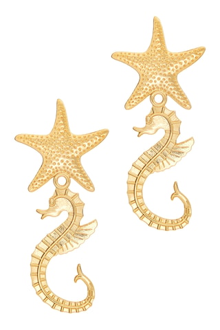 Brincos The Mauritius - Banhado a ouro amarelo