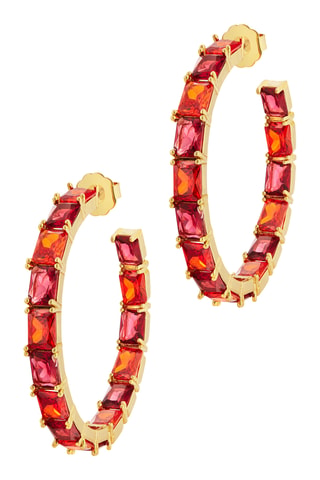 Argolas Summer Breeze - Banhado a ouro amarelo