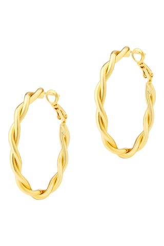 Argolas Golden Hour - Banhado a ouro amarelo
