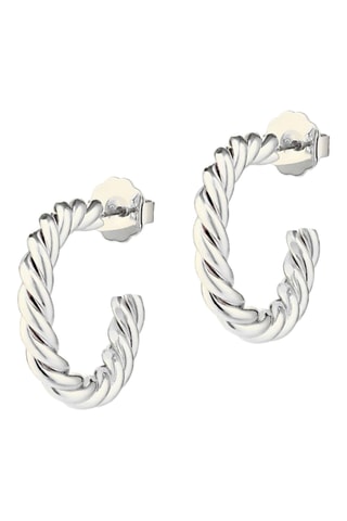 Argolas Twisted Love - Banhado a ouro branco