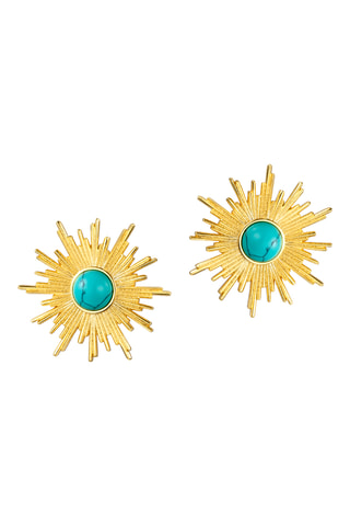 Brincos Mojave Glow - Banhado a ouro amarelo
