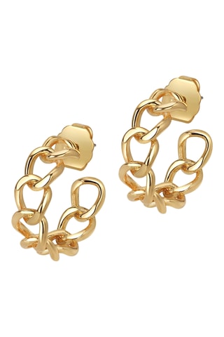 Créoles Chunky Chain - Plaqué or jaune