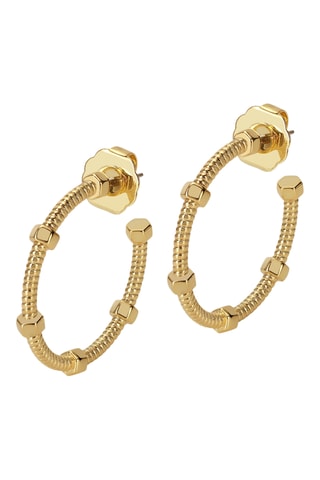 Argolas Starfish Pearl - Banhado a ouro amarelo