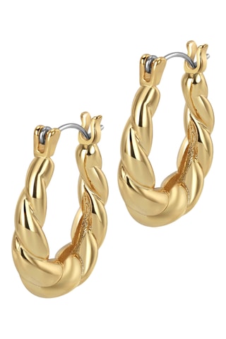 Argolas Shoreditch Sundays - Banhado a ouro amarelo