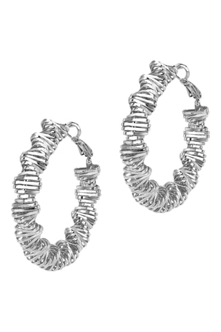 Argolas Silver Lining - Banhado a ouro branco
