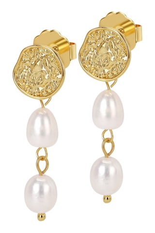 Brincos pendantes Cosmic Dancer - Banhado a ouro amarelo