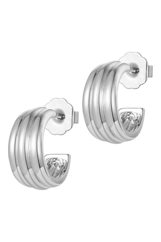 Argolas Always Golden Hoops - Banhado a ouro branco