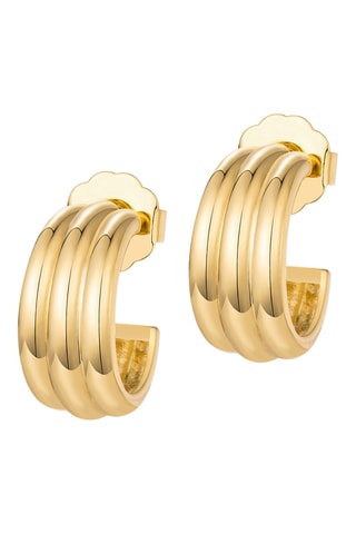Argolas Always Golden Hoops - Banhado a ouro amarelo