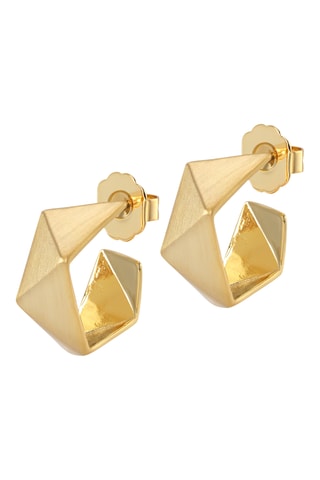 Argolas Aria - Banhado a ouro amarelo