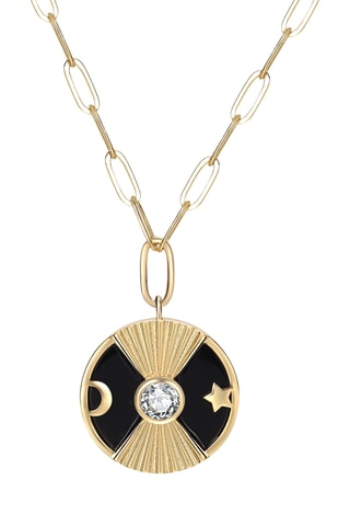 Colar Moon And Me - Banhado a ouro amarelo