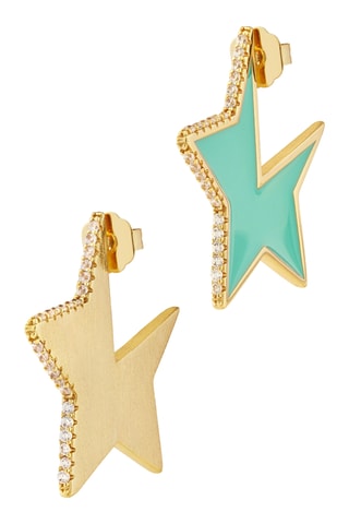 Boucles d’oreilles Disco Stars - Plaqué or jaune