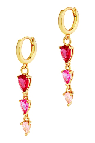 Argolas The Dew Drops Dangle - Banhado a ouro amarelo