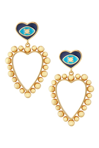 Boucles d’oreilles Eye Heart You - Plaqué or jaune