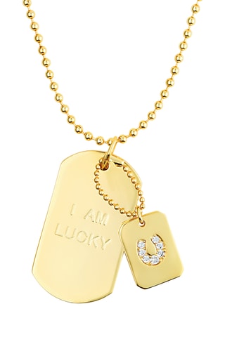 Collier I Am Lucky - Plaqué or jaune