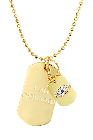 Collier I Am Protected - Plaqué or jaune