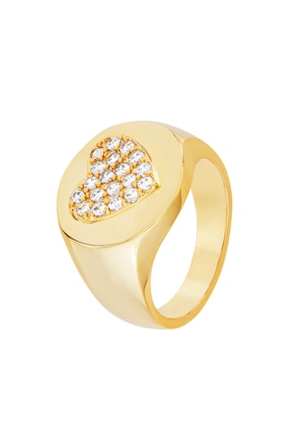 Anel Forever Yours - Banhado a ouro amarelo