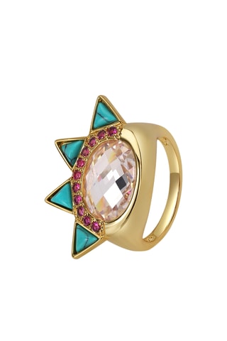 Anel The Polaris - Banhado a ouro amarelo