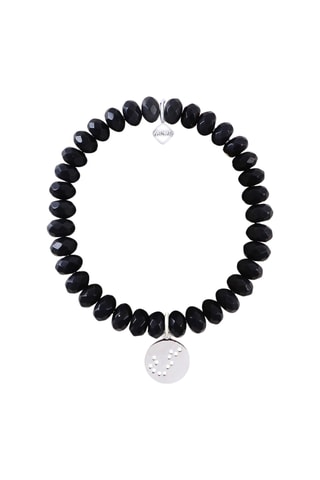 Pulseira Verseau - Banhado a prata e ágatas