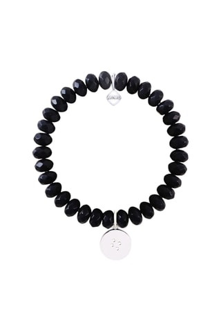 Pulseira Balance - Banhado a prata e ágatas