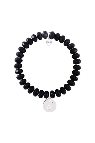 Pulseira Taureau - Banhado a prata e ágatas