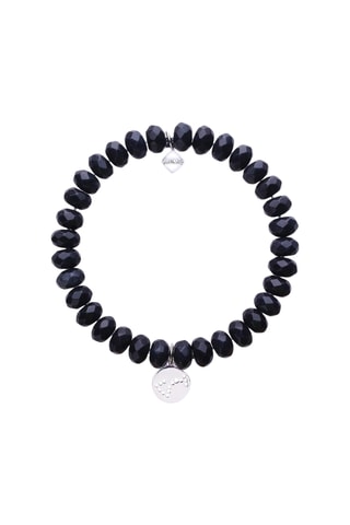Pulseira Scorpion - Banhado a prata e ágatas