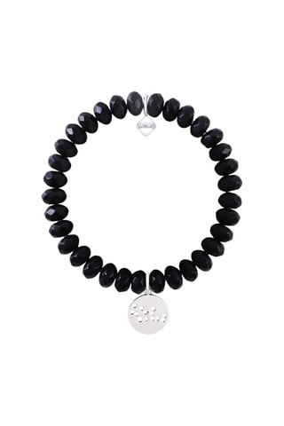 Pulseira Vierge - Banhado a prata e ágatas