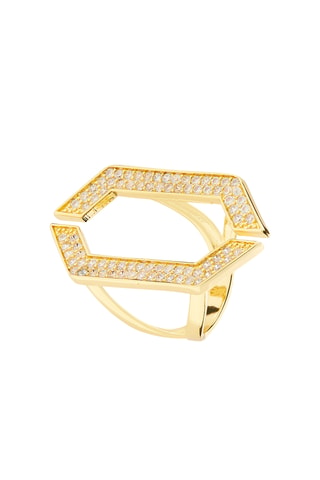 Anel Esme - Banhado a ouro amarelo