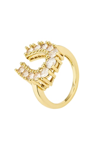 Anel Desert Orchid - Banhado a ouro amarelo