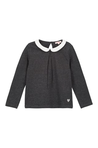 T-shirt - Gemêleerd Antraciet