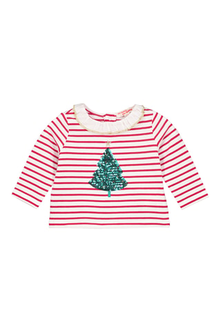 T-shirt - Ecru en Rood