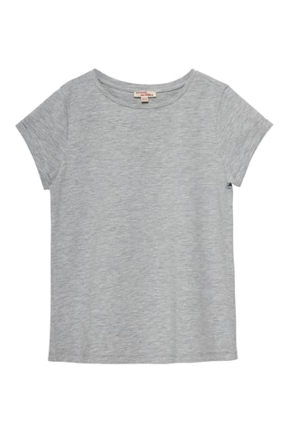 T-shirt - Gemêleerd Lichtgrijs