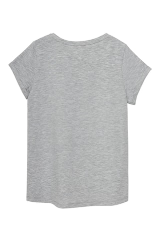 T-shirt - Gemêleerd Lichtgrijs