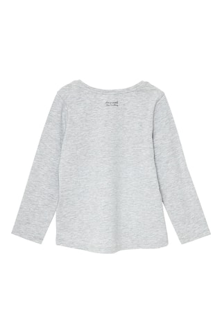 T-shirt - Gemêleerd Lichtgrijs