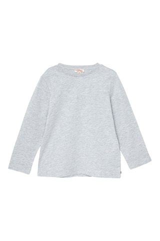 T-shirt - Gemêleerd Lichtgrijs