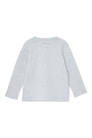 T-shirt - Gemêleerd Lichtgrijs