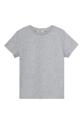 T-shirt - Gemêleerd Lichtgrijs